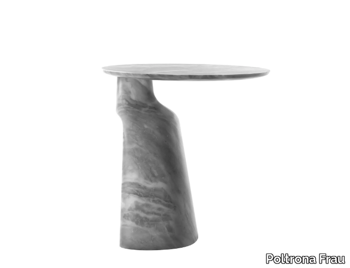 ILARY - Round marble side table _ Poltrona Frau