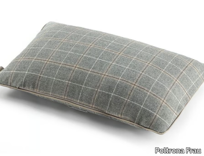 LORO PIANA INTERIORS - Check rectangular wool cushion _ Poltrona Frau