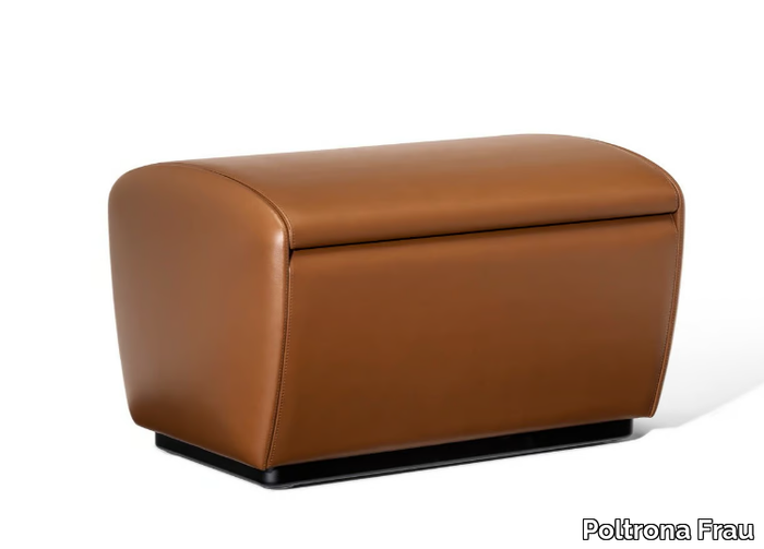 VANITY FAIR XC - Storage upholstered leather footstool _ Poltrona Frau