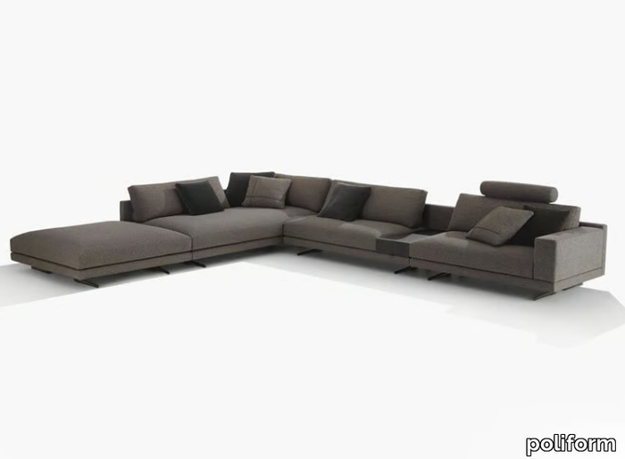 MONDRIAN - Corner sectional fabric sofa _ Poliform