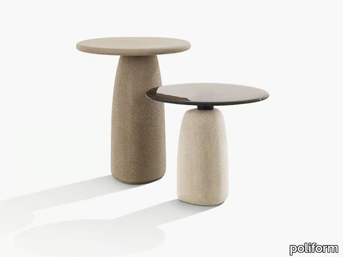 STRATA - Round garden side table _ Poliform