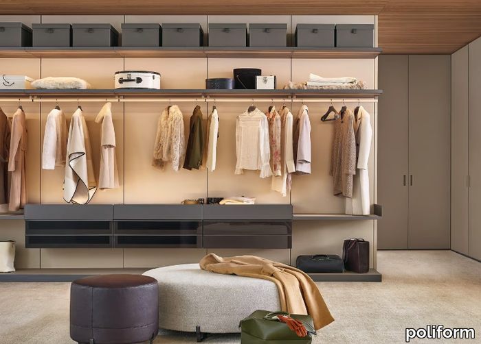 UBIK - Sectional walk-in wardrobe _ Poliform