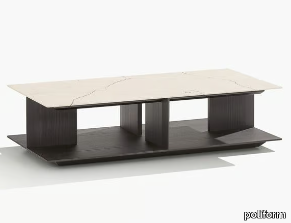 WESTSIDE - Low marble coffee table _ Poliform