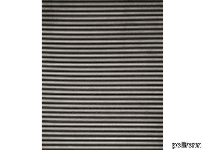 CANNELÉ - Striped rectangular handmade rug _ Poliform