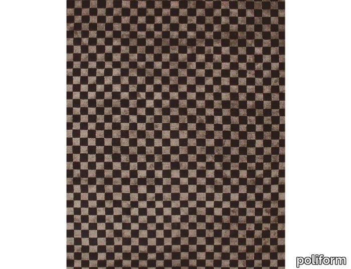 DAMA - Rectangular handmade check rug _ Poliform