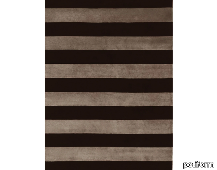 STRIPES - Striped rectangular handmade rug _ Poliform