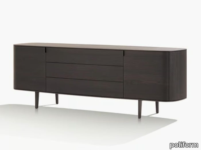 SYMPHONY - Wood veneer sideboard _ Poliform