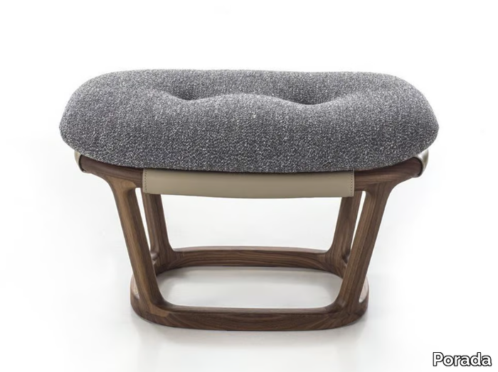 AMARANTHA - Upholstered footstool _ Porada