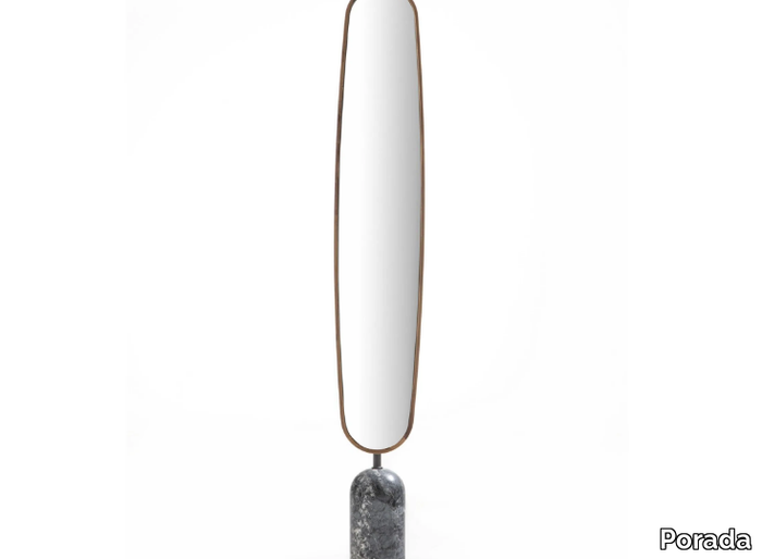 EKERO - Freestanding oval framed mirror _ Porada