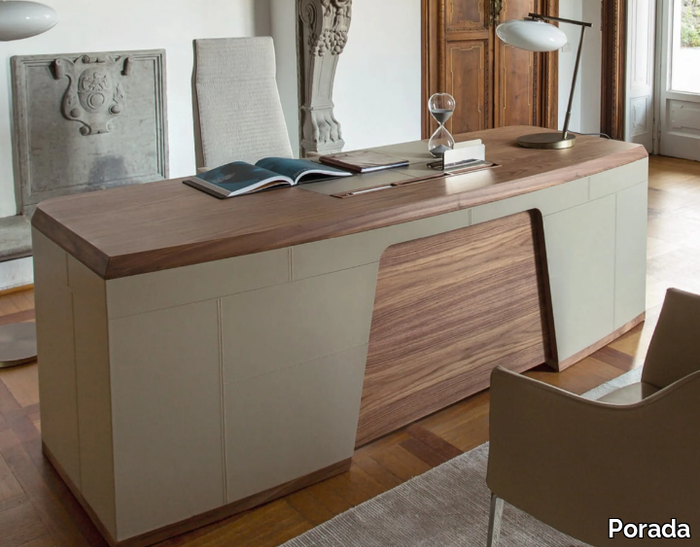 FLAVIO - Walnut executive desk _ Porada