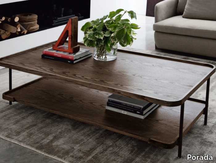 KOSTER - Rectangular wooden coffee table _ Porada