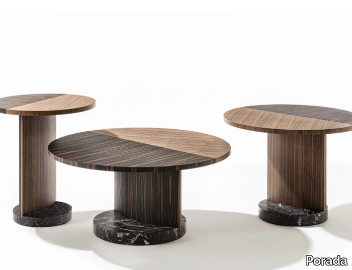 LEAF - Round wooden coffee table _ Porada