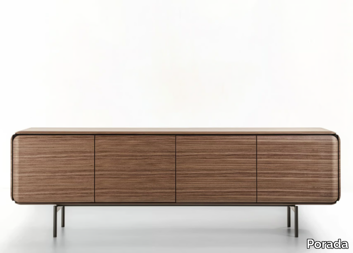 PEBBLE - Wooden sideboard with doors _ Porada