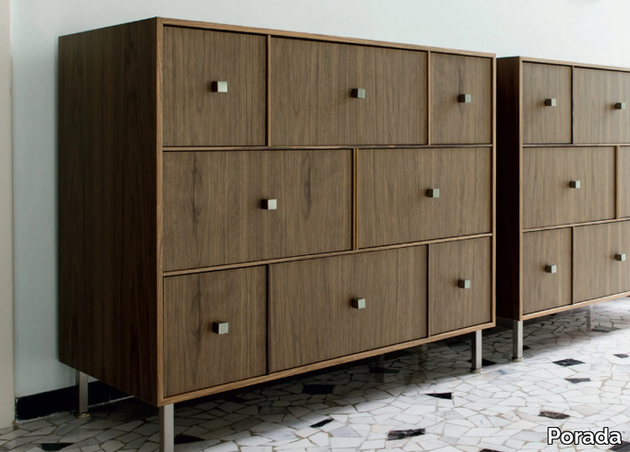 RUCELLAI - Walnut chest of drawers _ Porada