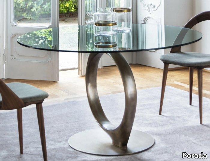 THETA - Round crystal table _ Porada