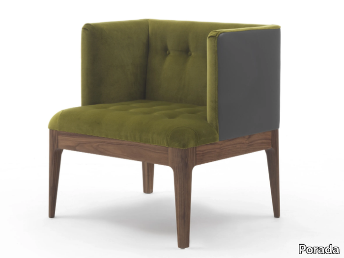 WENDY - Tufted fabric easy chair _ Porada