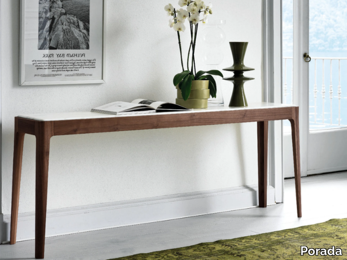 ZIGGY - Rectangular wooden console table _ Porada