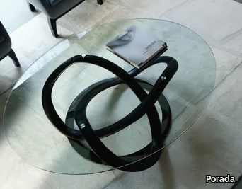 INFINITY - Oval crystal coffee table for living room _ Porada