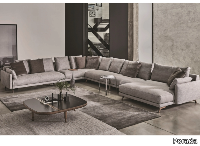 ÉTIENNE - Corner fabric sofa _ Porada