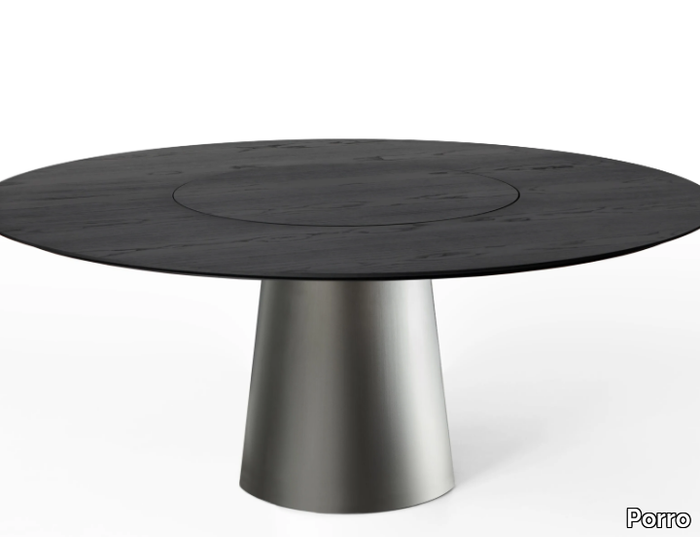 MATERIC - Round dining table with Lazy Susan _ Porro