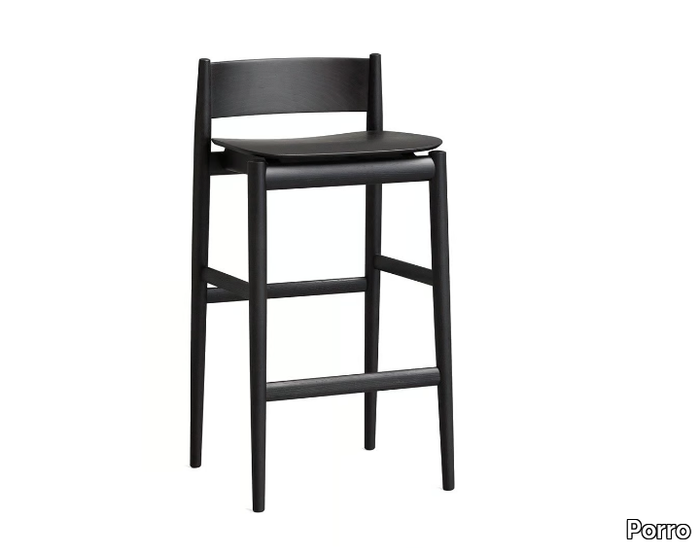 BRINA - High ash stool with footrest _ Porro