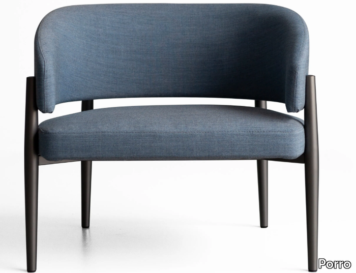 FRANK CLUB - Fabric easy chair with armrests _ Porro