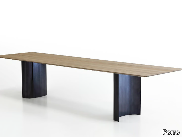 JEFF - Rectangular chestnut table _ Porro