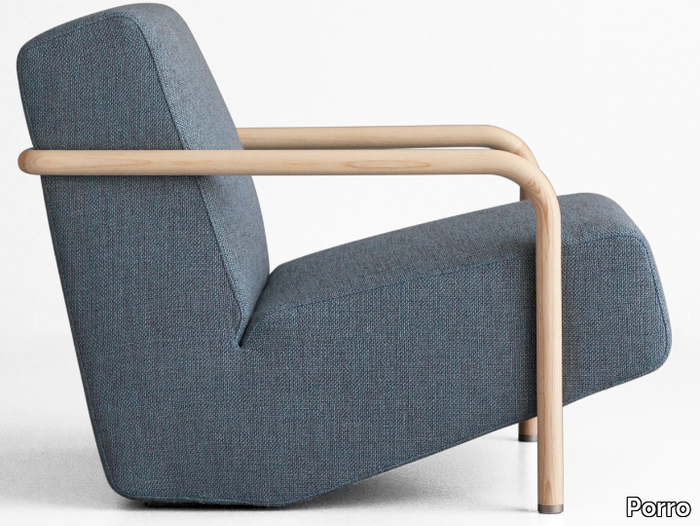 LULLABY - Wool armchair with armrests _ Porro