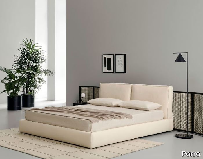 BYRON - Upholstered double bed _ Porro