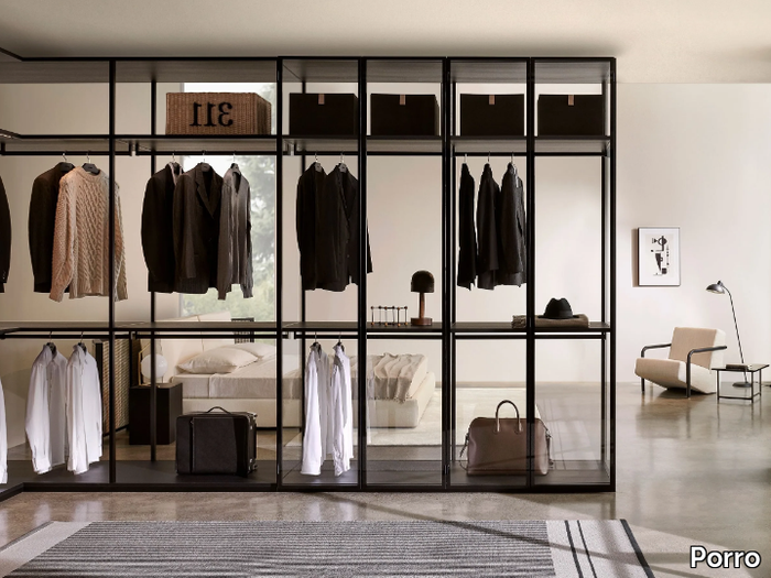 STORAGE DRESSING ROOM - Sectional custom walk-in wardrobe _ Porro