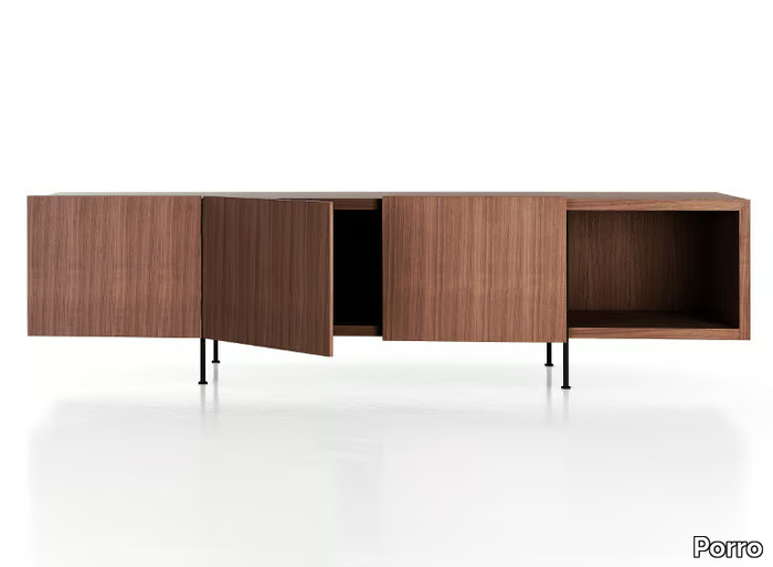 TILLER - Wooden sideboard with doors _ Porro