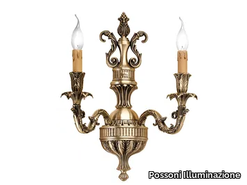 MARILYN 790/A2 - Antique Brass wall light _ Possoni Illuminazione
