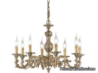 OLDIE 504/8 - Antique Brass chandelier _ Possoni Illuminazione