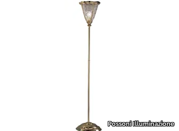 ALICE 1030/P-C - Brass floor lamp _ Possoni Illuminazione