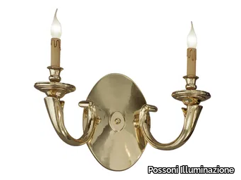 AMOS 260/A2 - Polished Brass wall light _ Possoni Illuminazione