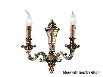 BORIS 098/A2 - Antique brass wall light _ Possoni Illuminazione