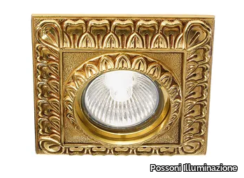 LIU DL7815 - French Gold square down light _ Possoni Illuminazione