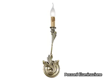 SOLANGE 337/A1 - Antique brass wall light _ Possoni Illuminazione