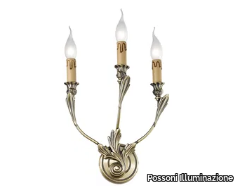 SOLANGE 337/A3 - Antique Brass wall light _ Possoni Illuminazione
