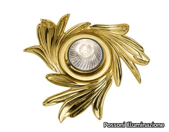 SOLEIL DL7805 - Gold plated down light _ Possoni Illuminazione