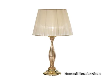 VERSAILLES 093/LG - French Gold table lamp with shades _ Possoni Illuminazione