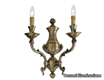 WINDSOR 888/A2 - Antique Brass wall light _ Possoni Illuminazione