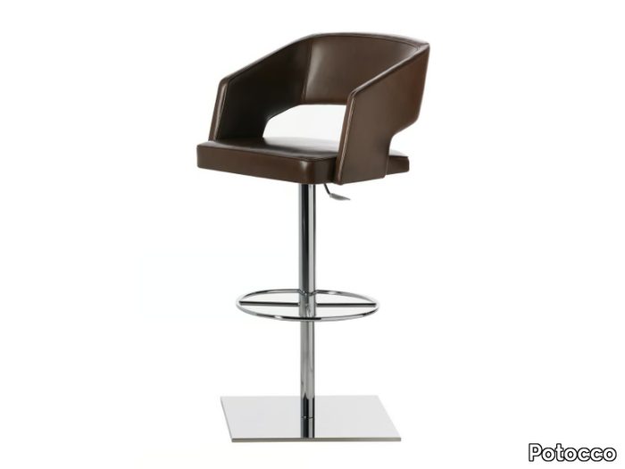 JOLLY 751/AI-GAS - Stool height-adjustable with armrests _ Potocco