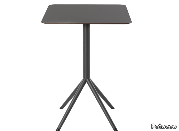 OTX 887/TSQ - Square drop-leaf HPL high table _ Potocco