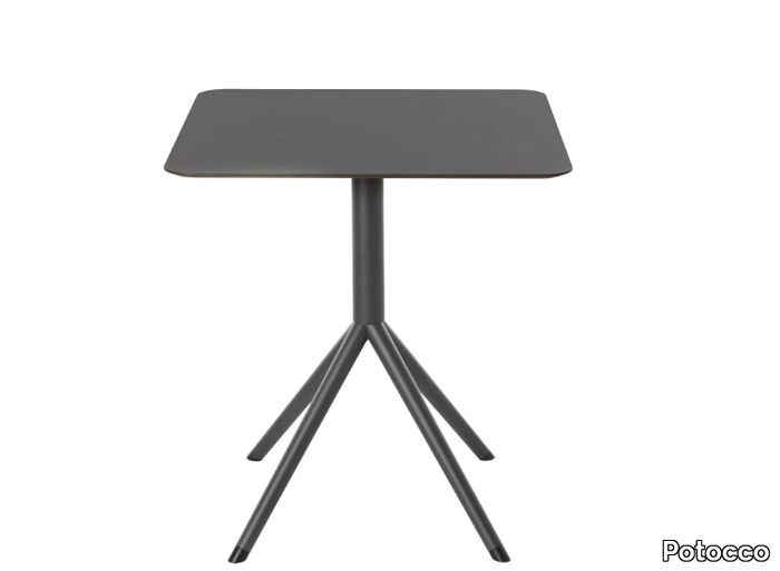 OTX 887/TQ - Square drop-leaf HPL table _ Potocco