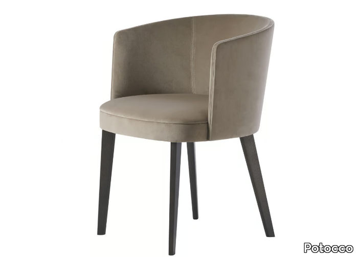 LÉNA 903/P - Fabric easy chair with armrests _ Potocco