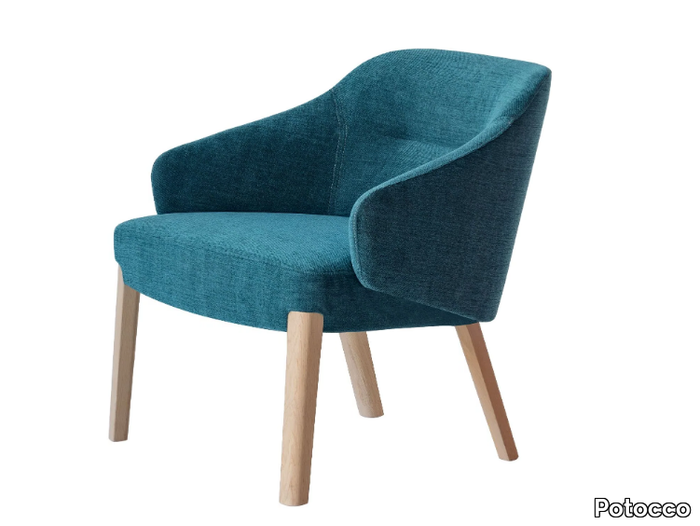 CONCHA 905/PL - Fabric armchair with armrests _ Potocco