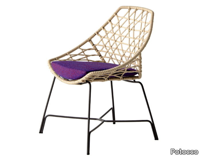 CUT 910/R - Fabric garden chair _ Potocco