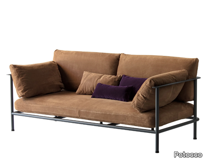 ELODIE 908/D - 2 seater leather sofa _ Potocco