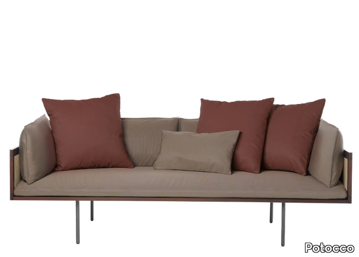 LOOM 880/DR-OUT / 880/DR-200-OUT - 3 seater fabric garden sofa _ Potocco